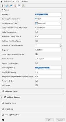 parameter entry